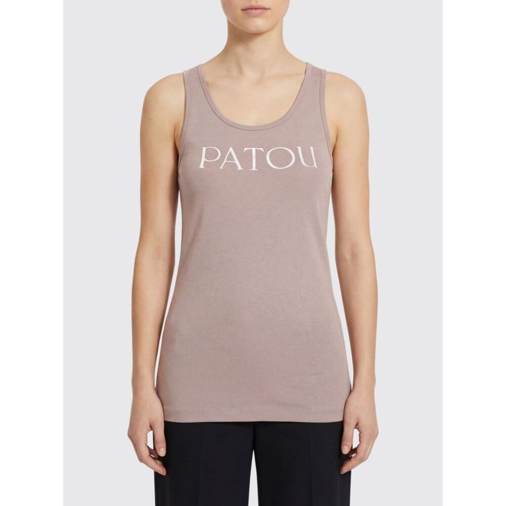 Patou Women Patou Basic Cotton Tank Top With Logo